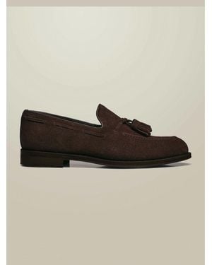 Charles Tyrwhitt Chocolate Suede Tassel Loafers - Natur
