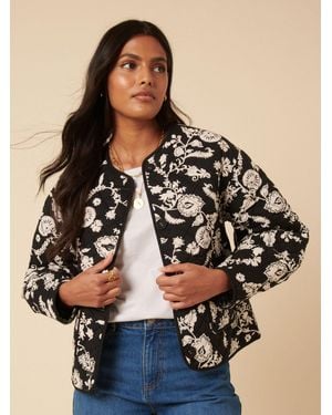Nobody's Child Nobodys Child Reversble Quilted Jacket - Black