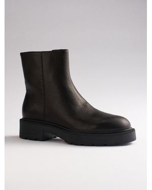 theset The Set Premium Chunky Ankle Boots Leather - Black