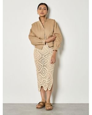 Apricot Pleat Detail Bomber Jacket - Natural