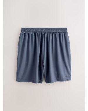 Next Shorts Active Gym Textured Training Shorts - Blue