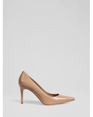 LK Bennett Floret New Trench Leather Pointed Courts - Natural