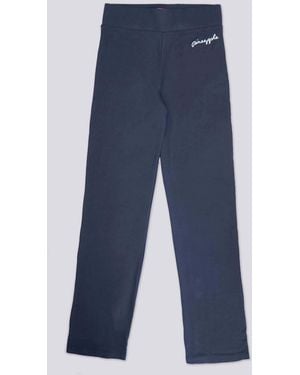 Pineapple Viscose Jersey Sweatpants - Blue