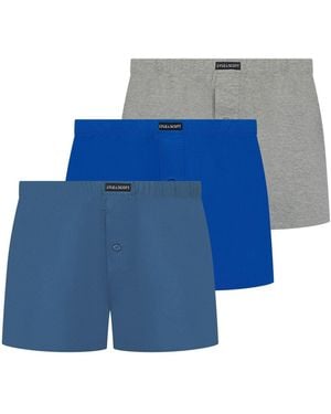 Lyle&Scott Lyle & Scott Temi Jersey Boxers 3 Pack - Blue