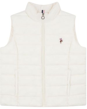U.S. POLO ASSN. U. S. Polo Assn U. S. Polo Assn. Lightweight Puffer Gilet - White