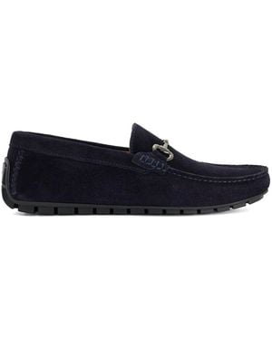 Dune Brackon Wide Fit Moccasins - Blue
