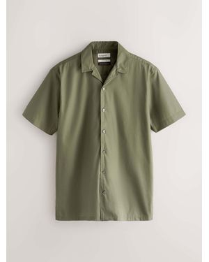 Next Regular Fit Cotton Long Sleeve Archive Collection Shirt - Green
