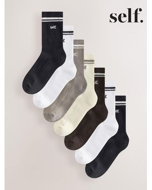 Self Cushion Sole Lounge Ankle Socks 7 Pack - Multicolor