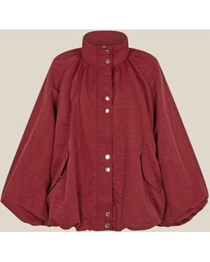Monsoon Harley Funnel Neck Jacket - Red