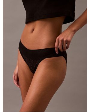 Calvin Klein Calvin Klein Icon Logo Low Rise Bikini Briefs - Black