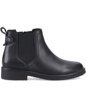 Hush Puppies Maddy Leather Boots - Black