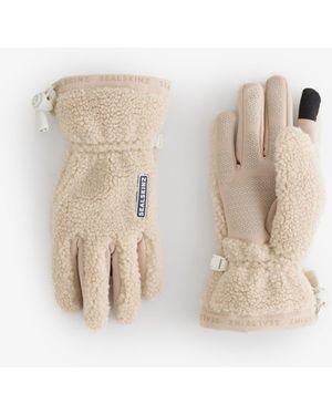 SealSkinz Hoveton Waterproof Sherpa Fleece Gloves - Natural