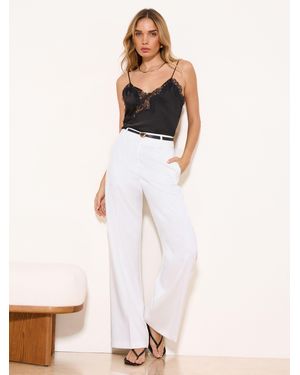 Lipsy Tailored Wide Leg Pants - White