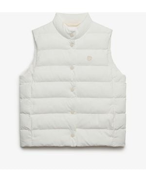 Superdry Entry Padded Snap Gilet - White