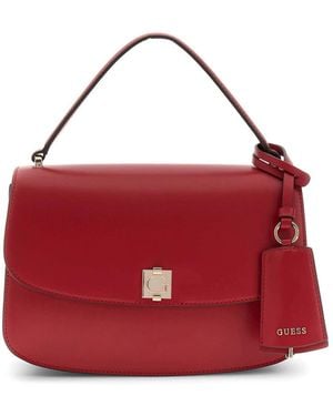 Guess Audrey Convertible Xbody Flap Bag - Red