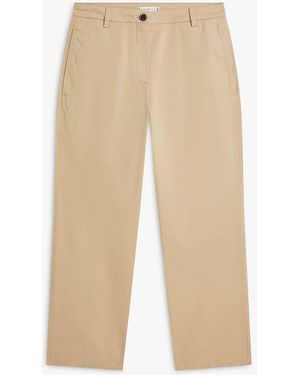 Tommy Hilfiger Washed Slim Straight Leg Chinos - Natural
