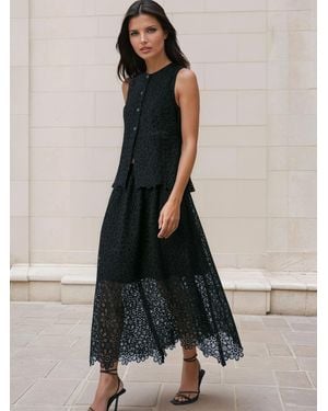 Religion Ellie Full Maxi Occasion Skirt - Black