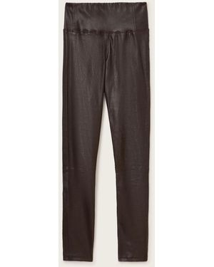 AllSaints Cora Leather Leggings - Gray