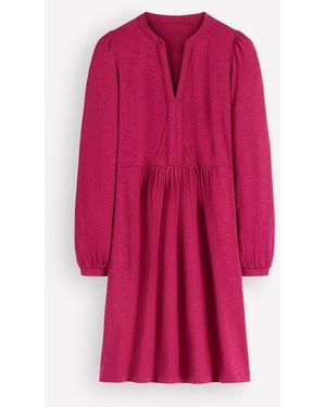 Boden Naomi Long Sleeve Dress - Pink