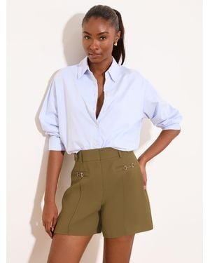 Lipsy Tailored Welt Pocket Shorts - White