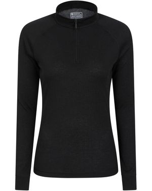 Mountain Warehouse Talus Zip Neck Thermal Top - Black