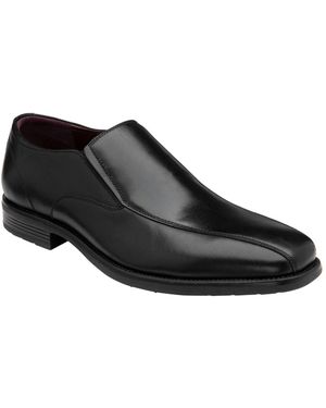 Lotus Wide Fit Leather Loafers - Schwarz