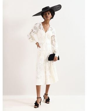 Phase Eight Inara Midi Dress - Natural