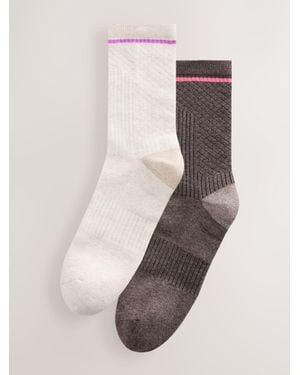 Next Oat/ Walking Socks 2 Pack - Natural