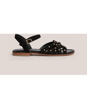 Hobbs Emerson Suede Sandals - Black