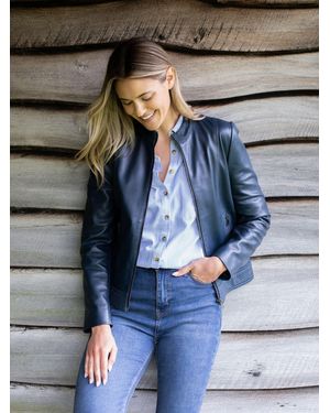 Lakeland Leather Anthorn Leather Jacket - Blue