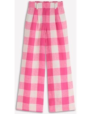 Boden Kensington Linen Pants - Pink