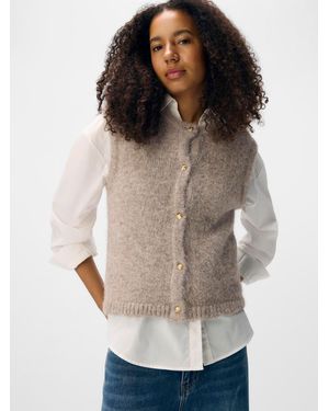 Object Knit Vest Cardigan - Grey