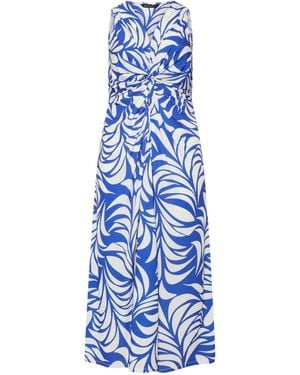 Evans Knot Front Maxi Dress - Blue