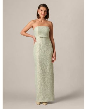 Adrianna Papell Glitter Jacquard Gown - Natural