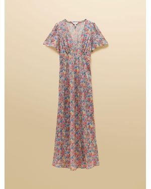 Joules Lainey Bias Cut Maxi Dress - Natural