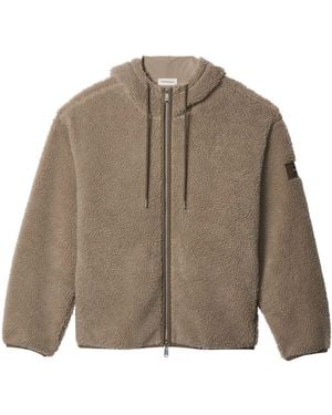 Calvin Klein Relaxed Sherpa Hoodie - Brown