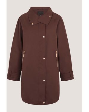 Monsoon Simone Waterproof Rain Jacket - Brown
