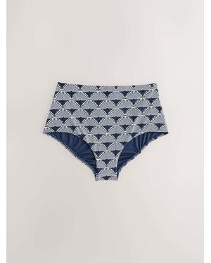 Next Fan High Waist Bikini Bottoms - Blue