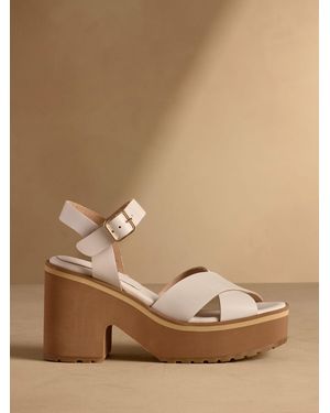 Russell & Bromley Blakelow Platform Heeled Sandals - Brown