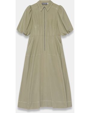 Mint Velvet Utility Midi Shirt Dress - Green