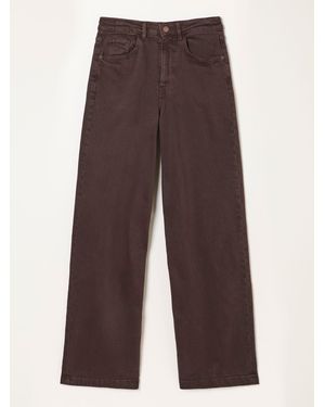 FatFace Welling Chocolate Wide Leg Jeans - Brown