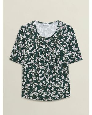 Hobbs Ivory Jacqueline Printed Top - Green