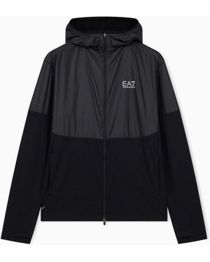 EA7 Regular-Fit Logo Sweat Top - Black