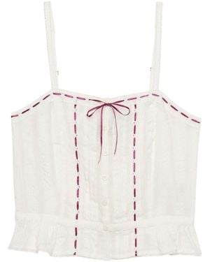 Superdry Lace Cami Top - White