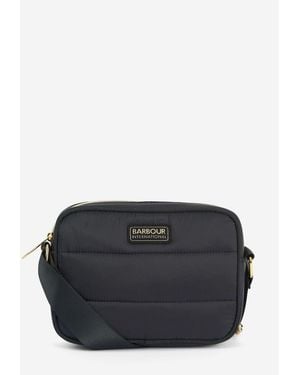 Barbour Monaco Quilt Logo Crossbody Bag - Black