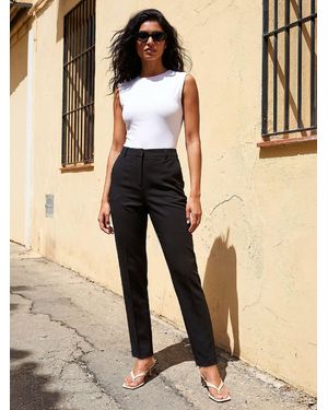 Roman Long Slim Pants - Natural