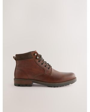 Next Leather Boots - Brown