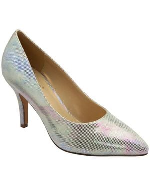 Lotus Stiletto-Heel Court Shoes - White