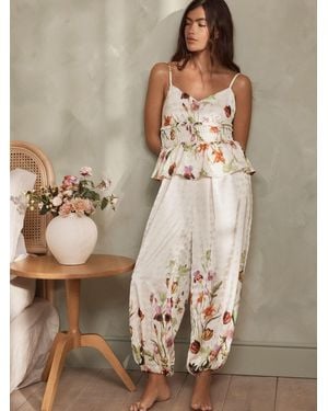 Ted Baker Floral Satin Cami Pyjamas - Brown