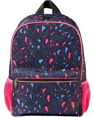 Scamp & Dude Leopard Back Bag Pack - Blue